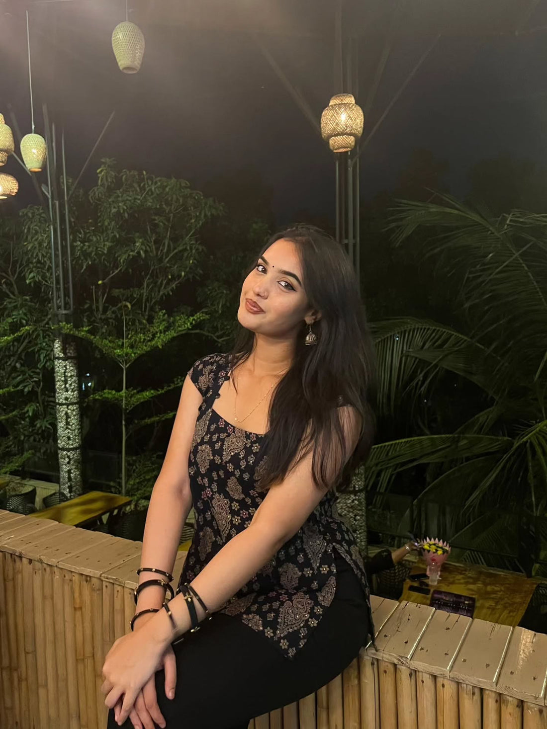 Elegant Navy Paisley Half Sleeve kurti